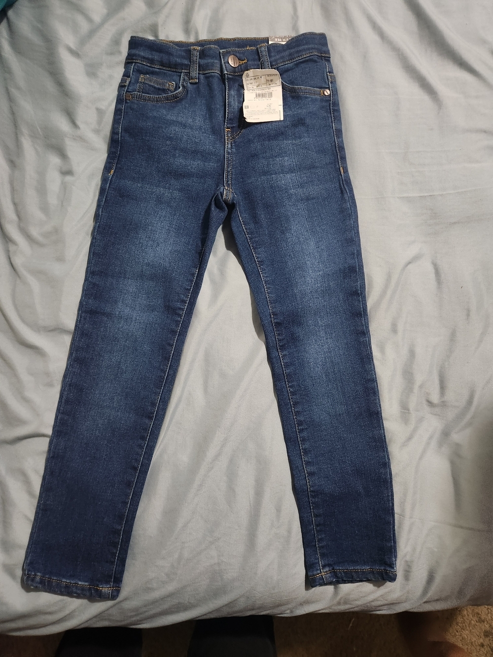 Kids Dark Blue Stretch Denim Jeans